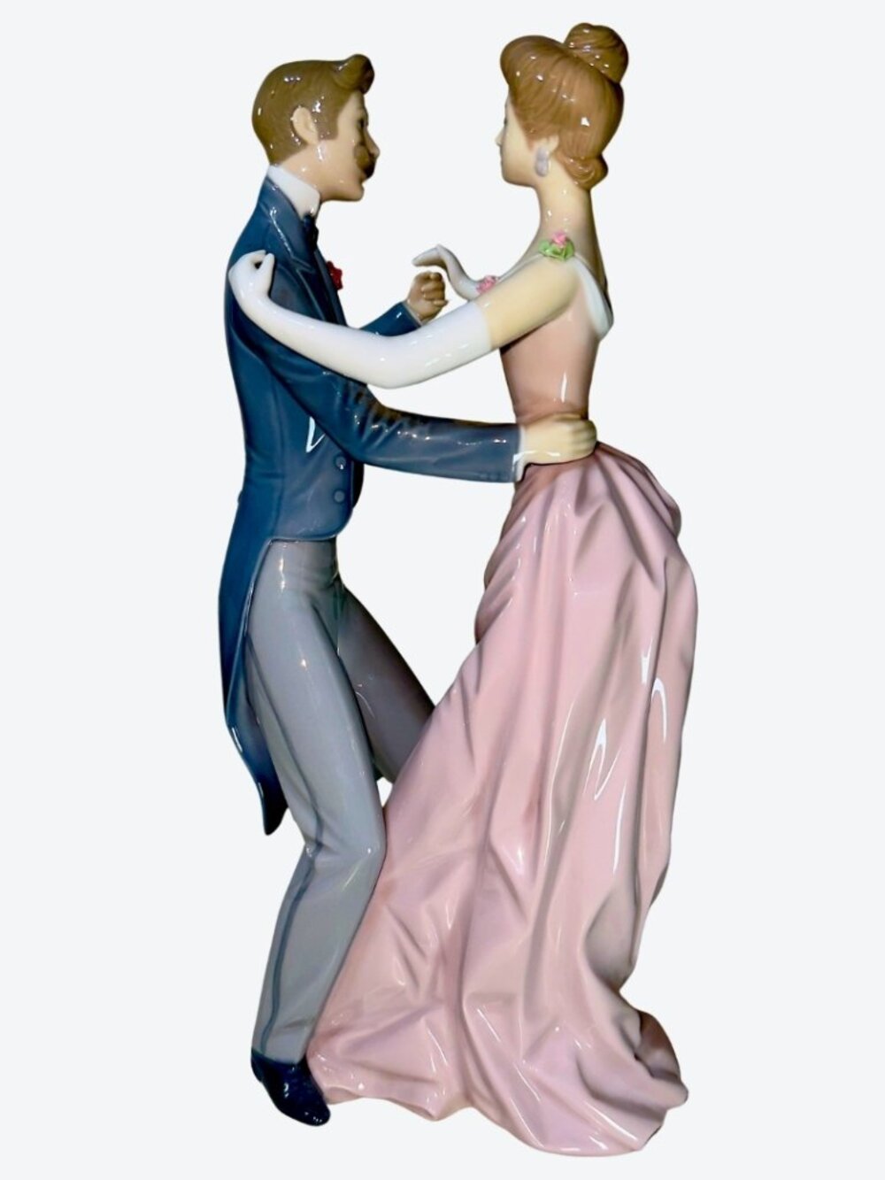 LLADRÓ Ballroom Dancing Couple Porcelain Figurine Retired Spain - Picture 2 of 15